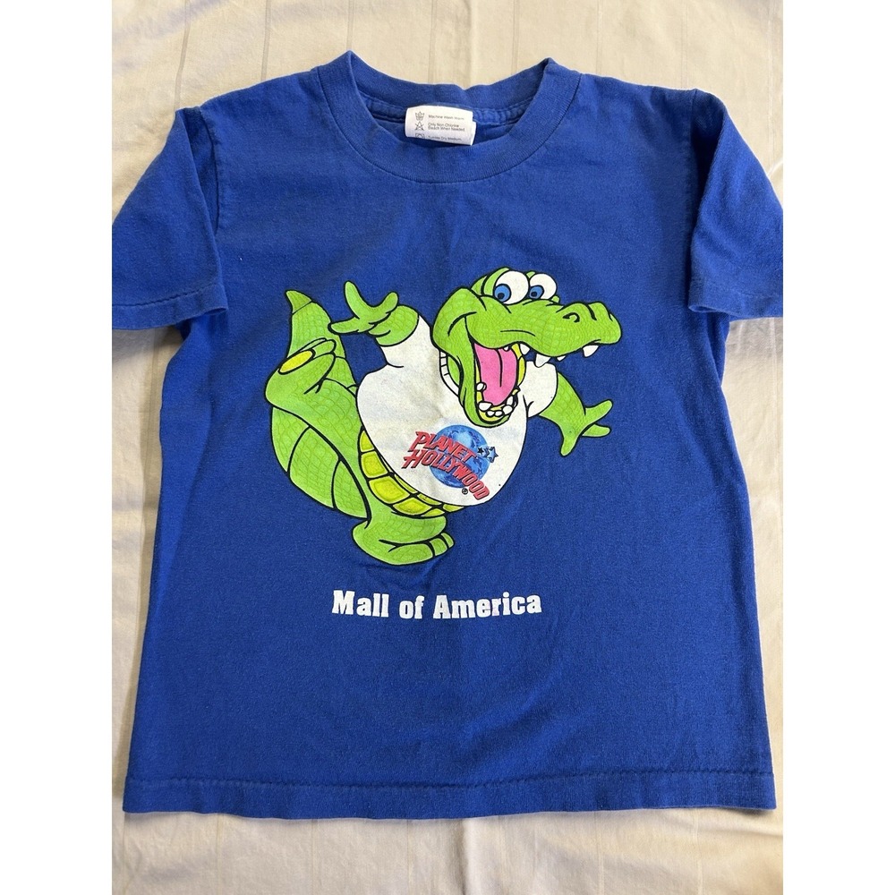 Vintage Mall Of America Planet Hollywood Youth T Shirt Size Large